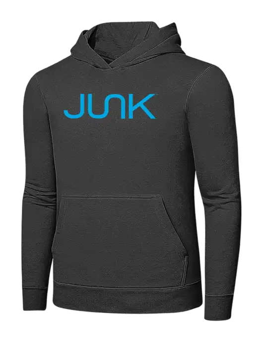 Charcoal 7.8 oz Ring Spun Hooded Sweatshirt w/Junk Logo