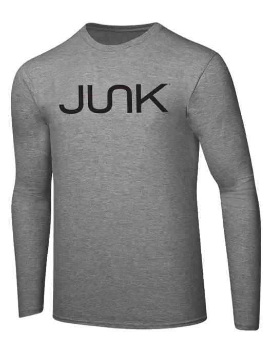 Ring Spun Light Heather Grey 4.5 oz Long Sleeve T-Shirt w/Junk Logo