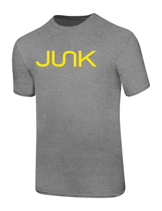 Ring Spun Light Heather Grey 4.5 oz T-Shirt w/Junk Logo