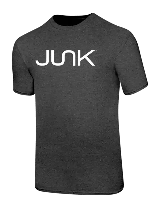 Ring Spun Dark Heather Grey 4.5 oz T-Shirt w/Junk Logo