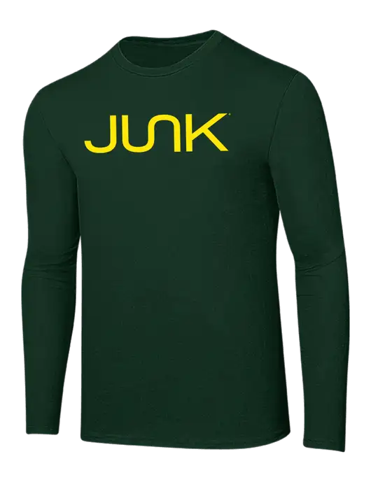Ring Spun Forest Green 4.5 oz Long Sleeve T-Shirt w/Junk Logo
