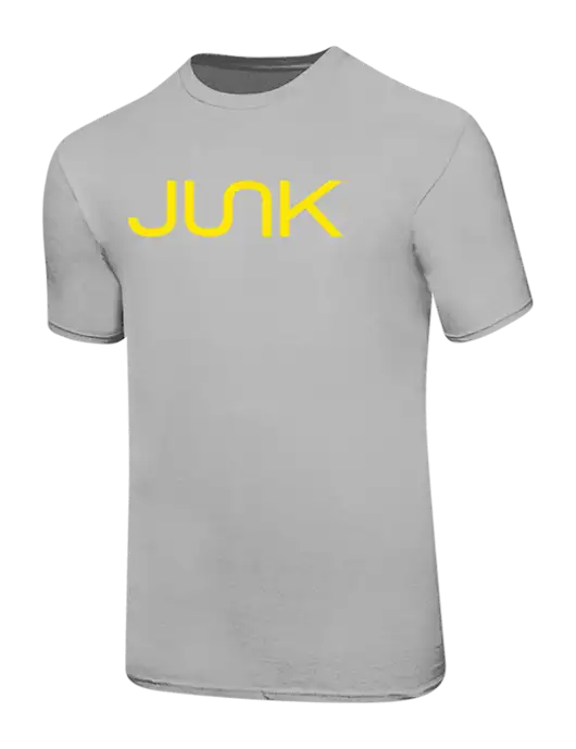 Ring Spun Silver 4.5 oz T-Shirt w/Junk Logo