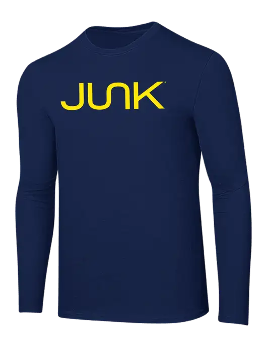 Ring Spun Navy 4.5 oz Long Sleeve T-Shirt w/Junk Logo