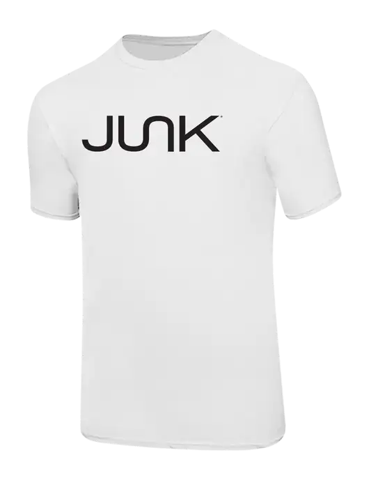 Ring Spun White 4.5 oz T-Shirt w/Junk Logo