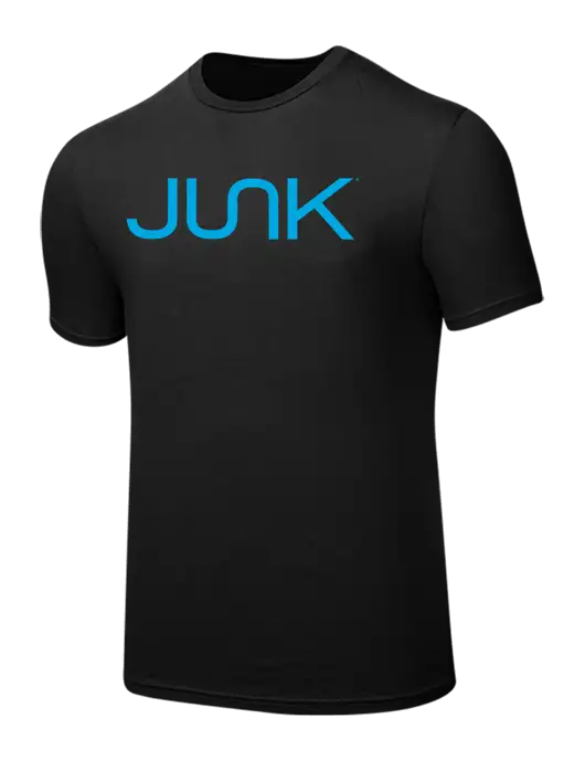 Seriously Soft Black T-Shirt w/Junk Logo
