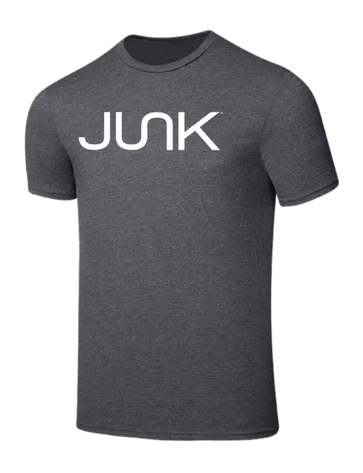 Seriously Soft Heathered Charcoal T-Shirt w/Junk Logo