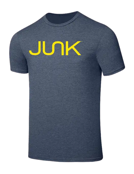 Seriously Soft Heathered Navy T-Shirt w/Junk Logo
