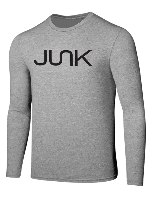 Seriously Soft Light Heathered Grey Long Sleeve T-Shirt w/Junk Logo