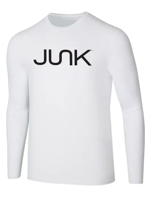 Seriously Soft White Long Sleeve T-Shirt w/Junk Logo