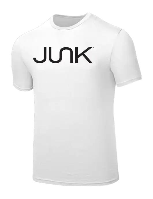 Seriously Soft White T-Shirt w/Junk Logo