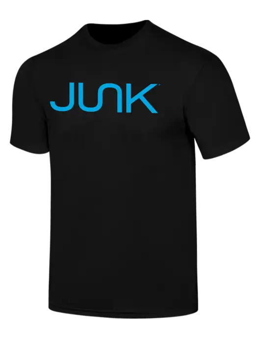 Simply Soft Black 4.5oz  Poly/Combed Ring Spun Cotton T-Shirt w/Junk Logo