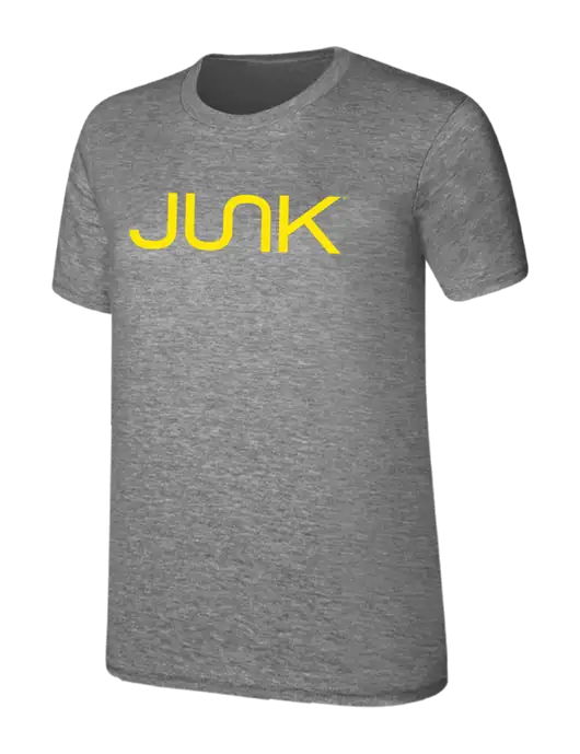 Womens Ring Spun Light Grey Heather 4.5 oz T-Shirt w/Junk Logo