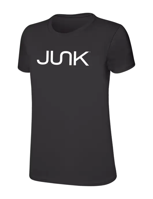 Womens Ring Spun Charcoal 4.5 oz T-Shirt w/Junk Logo