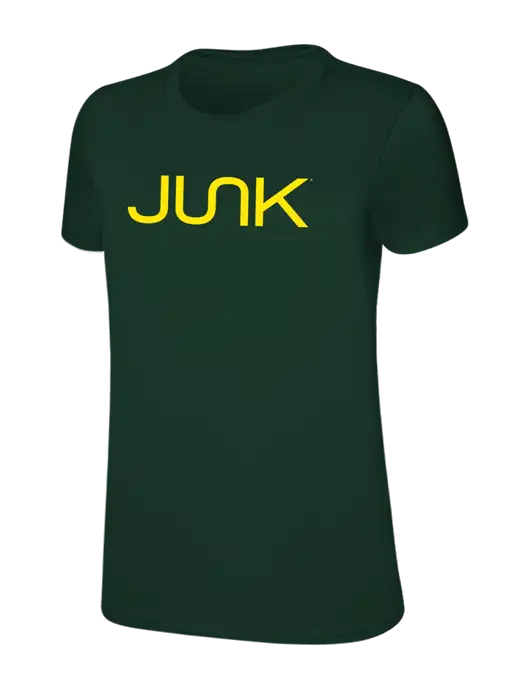 Womens Ring Spun Forest Green 4.5 oz T-Shirt w/Junk Logo