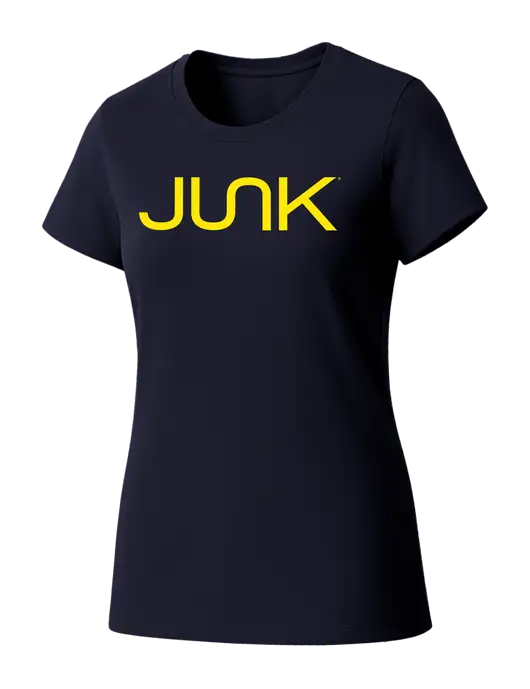 Womens Seriously Soft New Navy T-Shirt w/Junk Logo