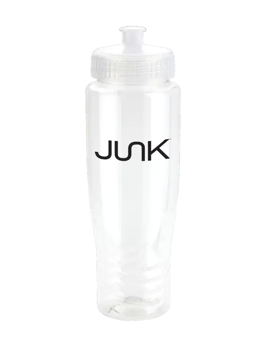 Roam Clear 28 oz Eco-Polyclear Bottle with Push Pull Lid w/Junk Logo