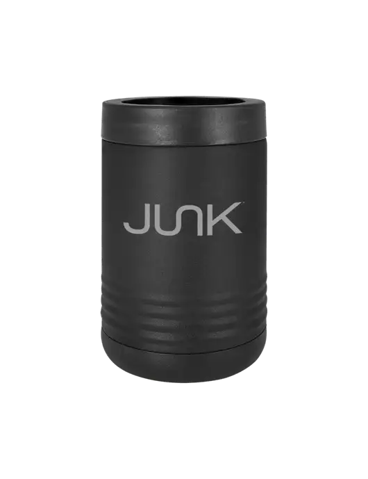 Polar Camel 12 oz Powder Coated Black Vacuum Insulated Beverage Holder w/Junk Logo