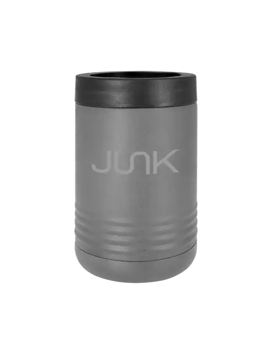 Polar Camel 12 oz Powder Coated Grey Vacuum Insulated Beverage Holder w/Junk Logo