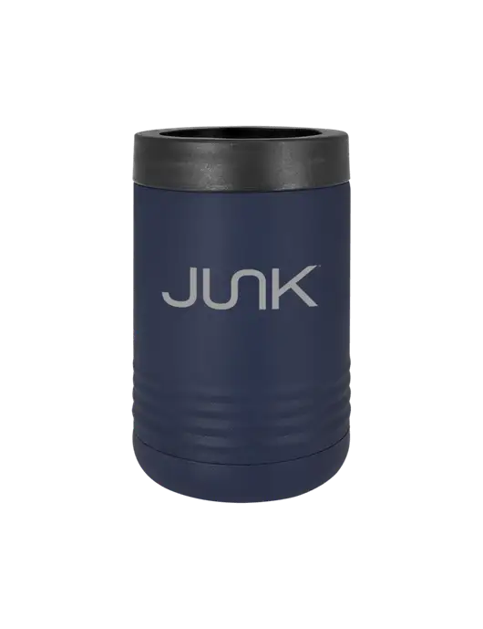 Polar Camel 12 oz Powder Coated Navy Vacuum Insulated Beverage Holder w/Junk Logo