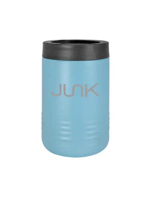 Polar Camel 12 oz Powder Coated Light Blue Vacuum Insulated Beverage Holder w/Junk Logo