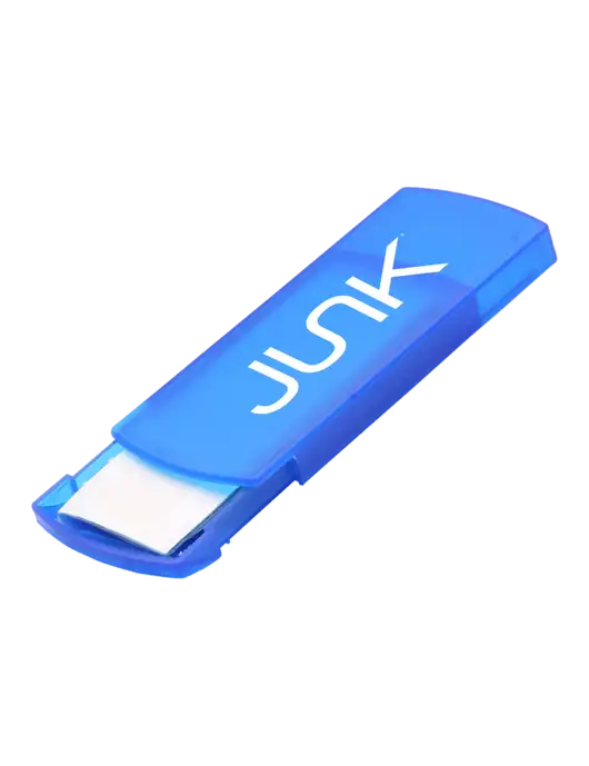 Slide Right Blue Bandage Dispenser w/Junk Logo
