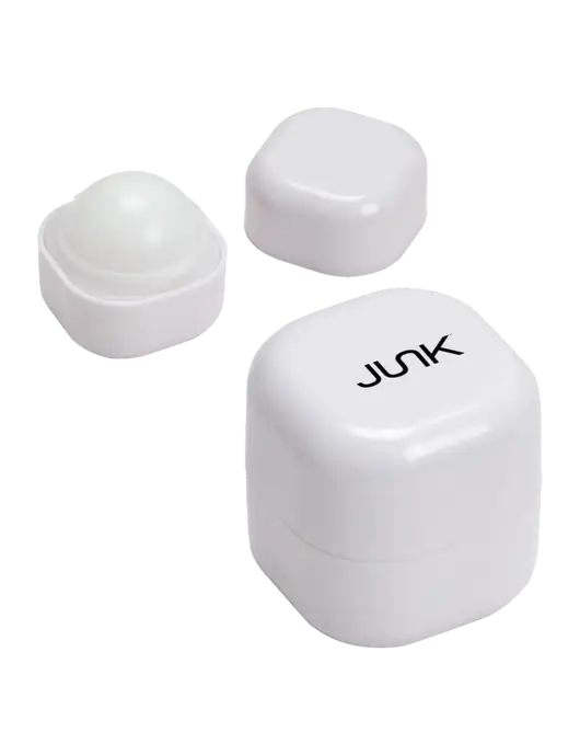 White Chap Cube Vanilla Lip Balm w/Junk Logo