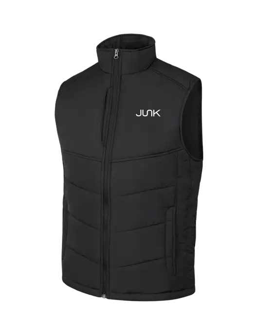 Black/Black Puffy Vest w/Junk Logo