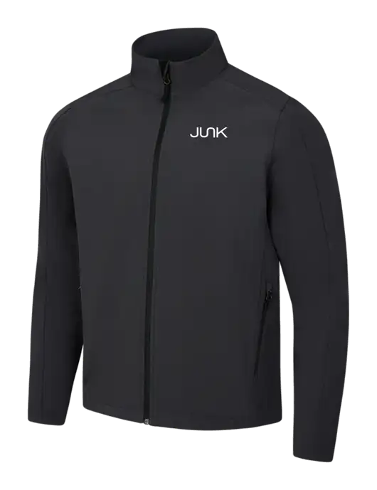 Black Charcoal Heather Core Soft Shell Jacket w/Junk Logo
