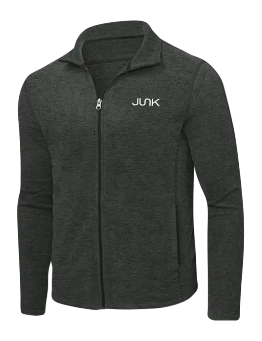 Charcoal Heather Microfleece Full-Zip Jacket w/Junk Logo