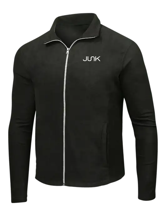 Black Microfleece Jacket w/Junk Logo