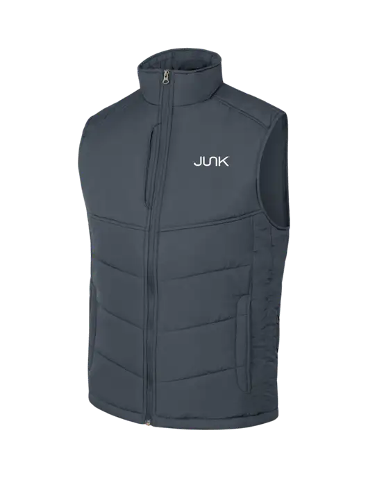Dark Slate/Black Puffy Vest w/Junk Logo
