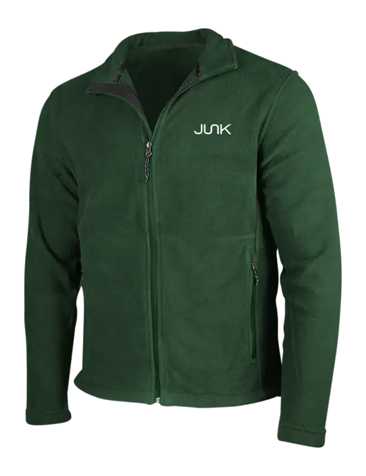 Dark Green Fleece Jacket w/Junk Logo