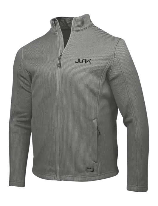OGIO Medium Grey Grit Fleece Jacket w/Junk Logo
