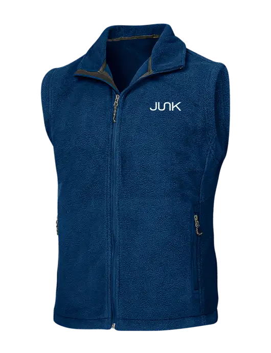 Navy Fleece Vest w/Junk Logo