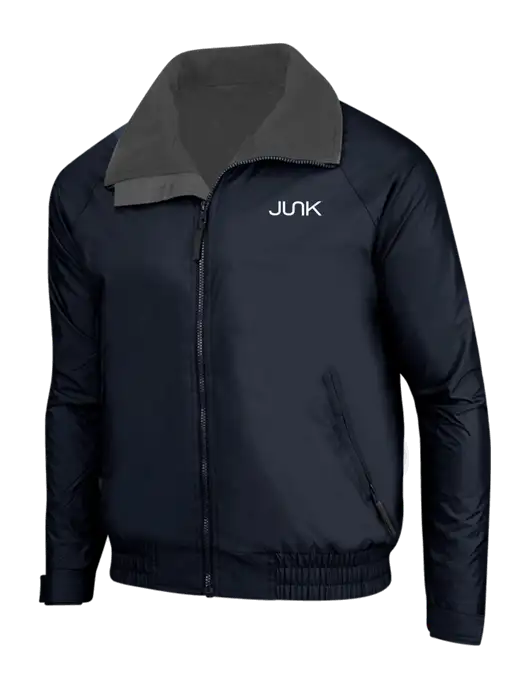 True Navy/Grey Heather Classic Competitor Jacket w/Junk Logo