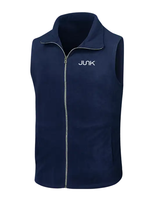Navy Microfleece Vest w/Junk Logo