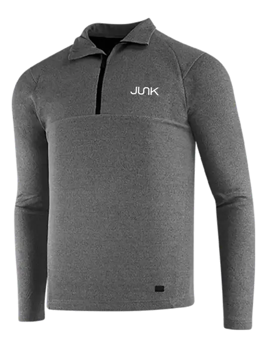 OGIO Dark Grey Heather Transition 1/4 Zip Pullover w/Junk Logo
