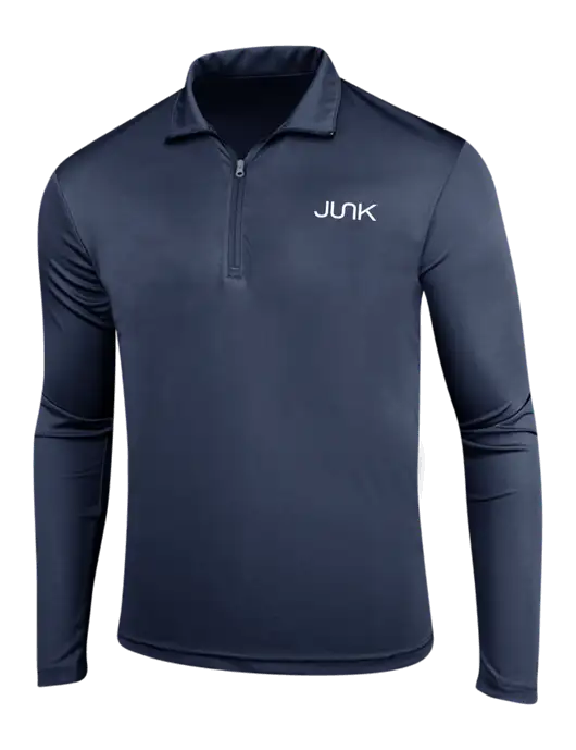 Navy PosiCharge Competitor 1/4 Zip Pullover w/Junk Logo