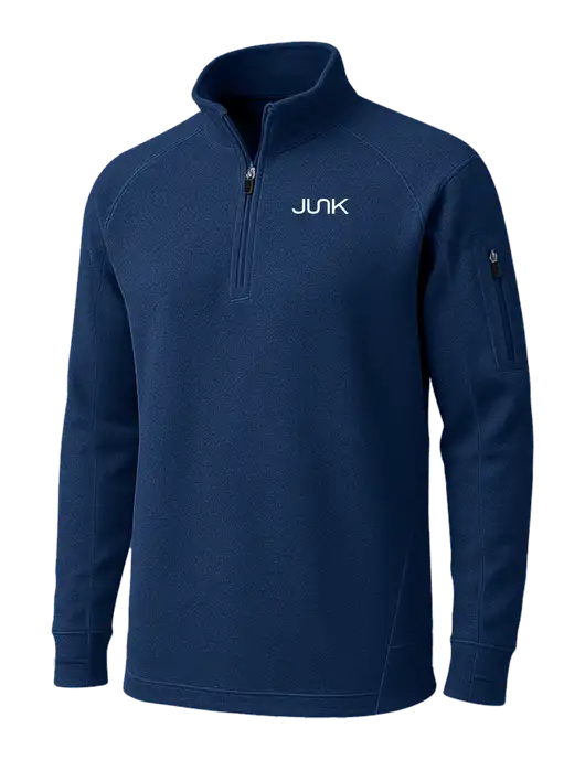 True Navy Tech Fleece 1/4 Zip Pullover w/Junk Logo