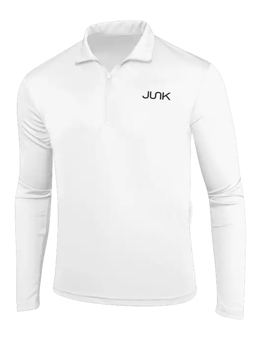 White PosiCharge Competitor 1/4 Zip Pullover w/Junk Logo
