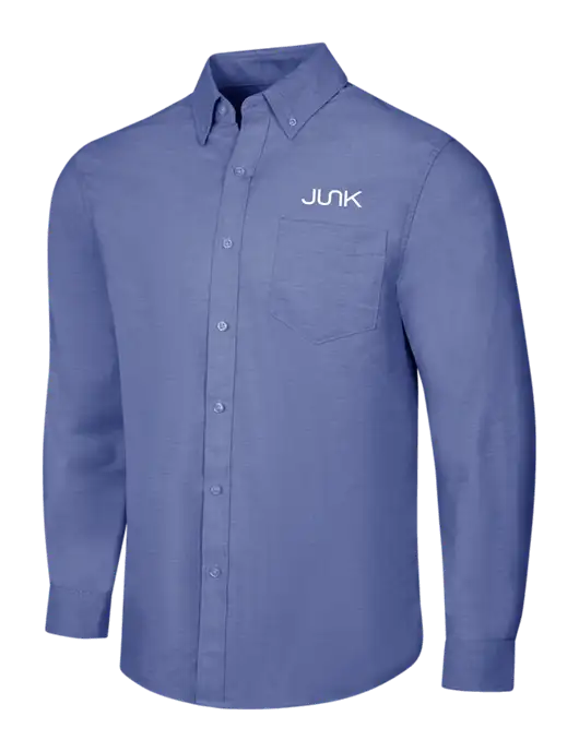 Navy SuperPro Oxford Shirt w/Junk Logo