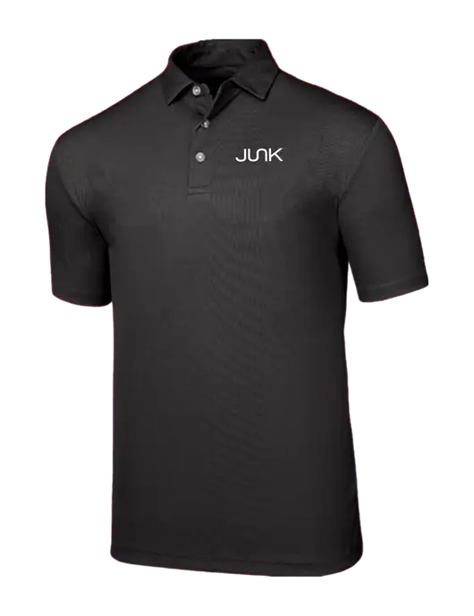 Callaway Birdseye Black Polo w/Junk Logo