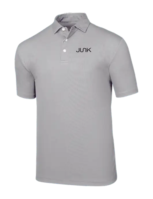 Callaway Birdseye Light Grey Polo w/Junk Logo
