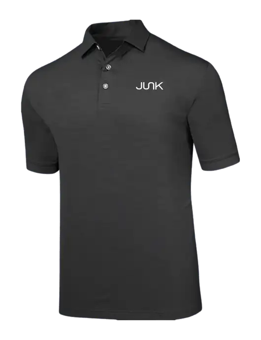 Callaway Black Fashion Tonal Polo w/Junk Logo