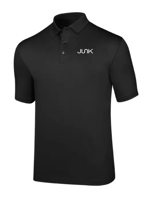 Callaway Opti-Dri Black Chev Polo w/Junk Logo