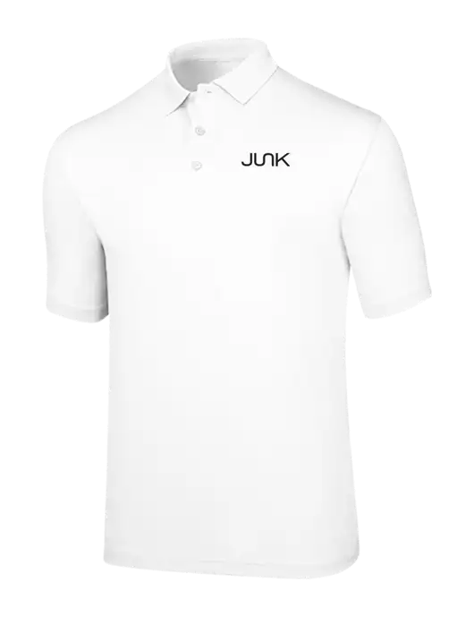 Callaway Opti-Dri White Chev Polo w/Junk Logo