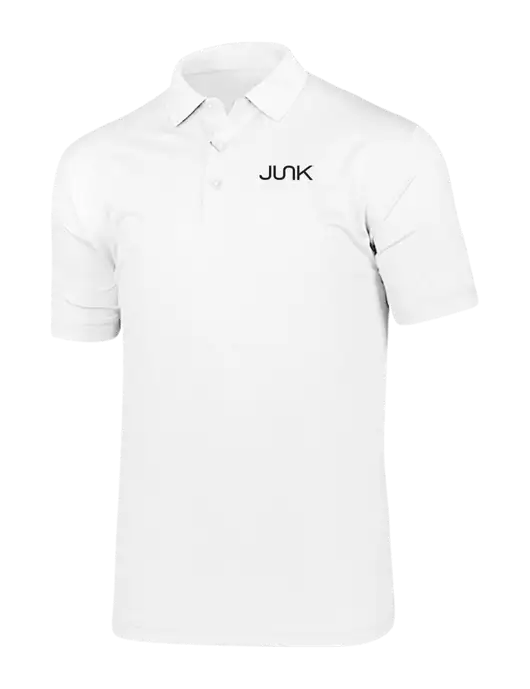 Callaway Vibrant Bright White Ventilated Polo w/Junk Logo