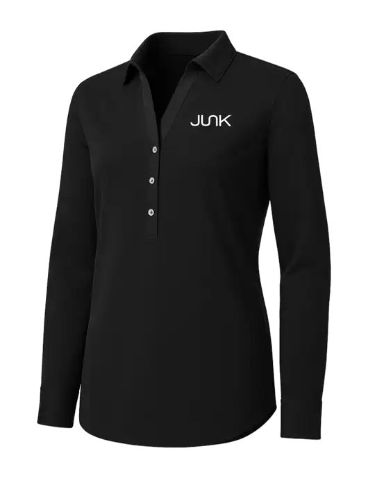 Womens Black City Stretch Shirt w/Junk Logo