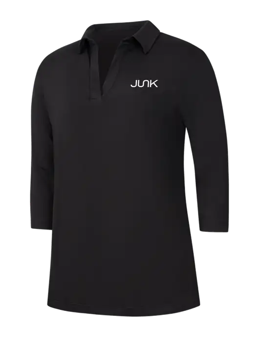 Womens Black Luxe Knit Tunic w/Junk Logo