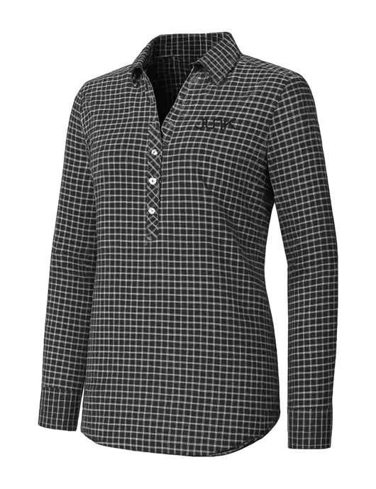 Womens Dark Grey/White City Stretch Shirt w/Junk Logo